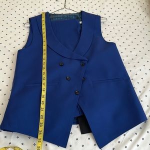 Men’s custom made blue suit